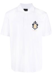 Billionaire embroidered-logo polo shirt - Bianco