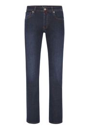 Billionaire logo-embroidered straight-leg jeans - Blu