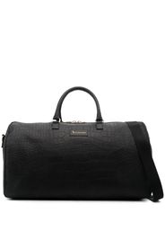 Billionaire embossed-crocodile leather holdall - Nero