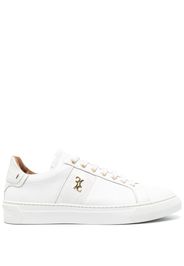 Billionaire contrast-detail low-top sneakers - Bianco