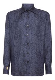 Billionaire Camicia con monogramma - Blu