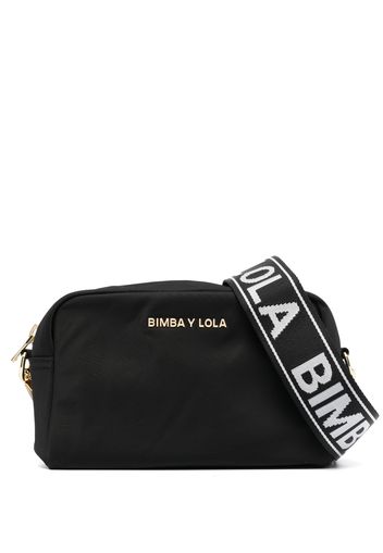 Bimba y Lola logo-plaque crossbody bag - Nero