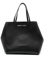 Bimba Y Lola S Chimo Logo Plaque Tote Bag In Yellow