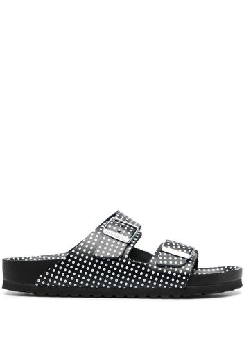 Birkenstock polkadot print two-strap sandals - Nero