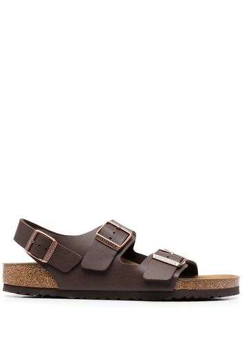 Birkenstock Milano double-buckle sandals - Marrone