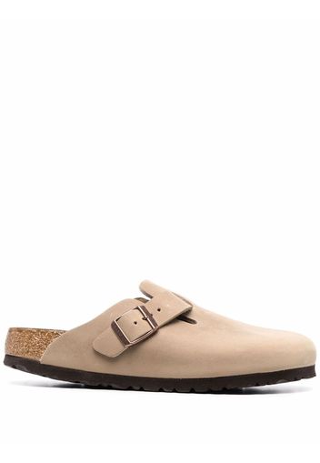 Birkenstock closed-tie leather mules - Toni neutri