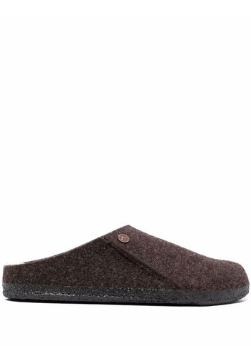 Birkenstock felted closed-toe mules - Marrone