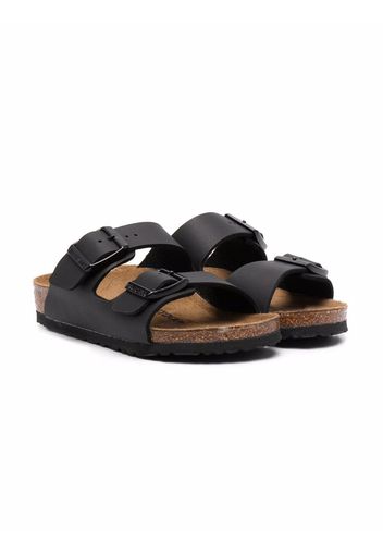 Birkenstock Kids Arizona buckle-strap sandals - Nero