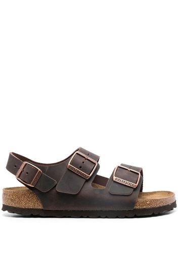 Birkenstock Milano buckled 35mm sandals - Marrone