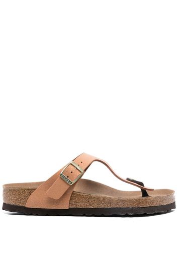 Birkenstock Gizeh buckled 35mm sandals - Marrone