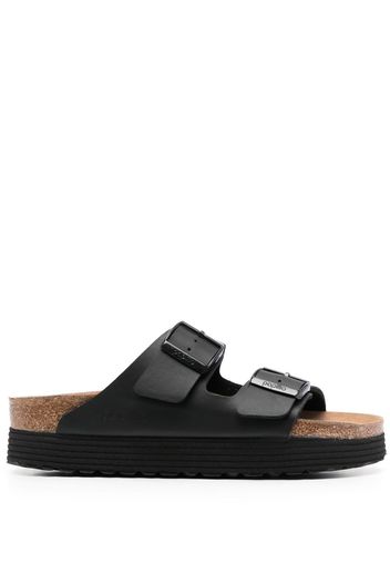 Birkenstock Arizona platform buckled sandals - Nero