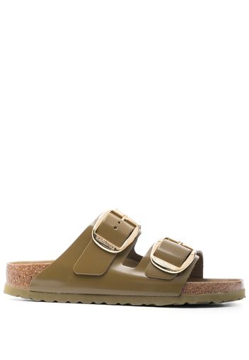 Birkenstock Sandali slides con doppia fascia - Verde