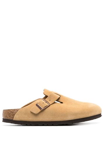 Birkenstock Boston buckled suede sandals - Toni neutri