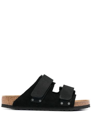 Birkenstock Uji leather slides - Nero