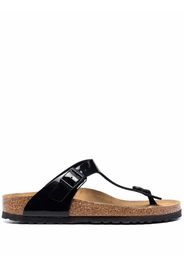 Birkenstock Gizeh patent-leather sandals - Nero