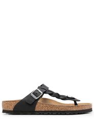 Birkenstock Gizeh braided leather sandals - Nero