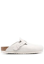 Birkenstock side buckle-detail slippers - Bianco