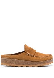 Birkenstock Naples suede loafers - Marrone