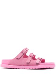 Birkenstock buckle-fastening suede slides - Rosa