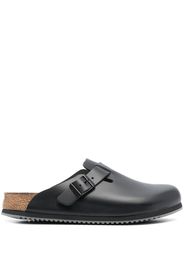 Birkenstock Slippers Boston con fibbia - Nero