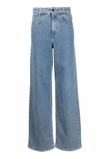BITE Studios high-waist wide-leg jeans - Blu