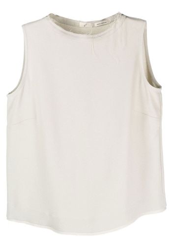 BITE Studios raw-hem tank top - Toni neutri