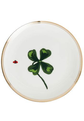 Bitossi Home set-of-six Cloverleaf plates - Bianco