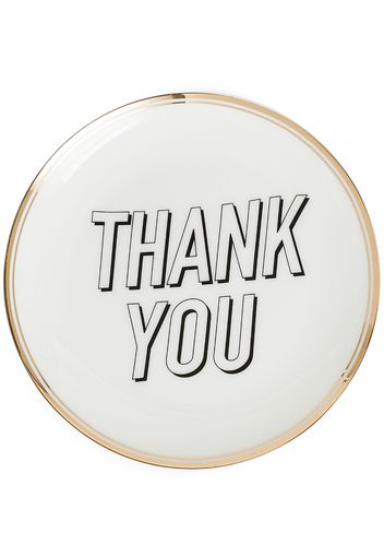 Bitossi Home set-of-six Thank you plate - Bianco