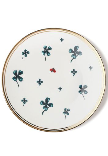 Bitossi Home Set di 6 piatti Clover and Ladybird - Bianco