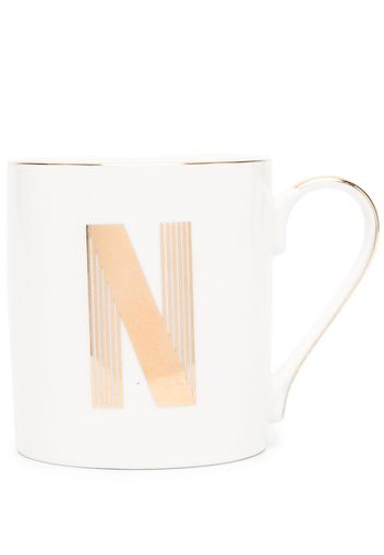 Bitossi Home Letter N porcelain mug - Toni neutri