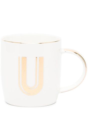 Bitossi Home letter-print mug (8.6cm) - Bianco