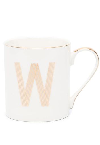 Bitossi Home letter-print mug (8.6cm) - Bianco