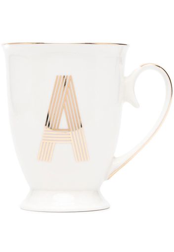 Bitossi Home Letter-A porcelain mug - Bianco