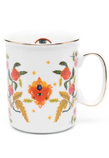 Bitossi Home floral-print porcelain mug - Bianco