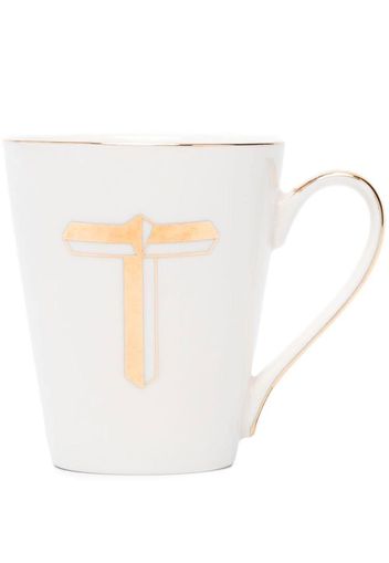 Bitossi Home Letter-T porcelain mug - Bianco