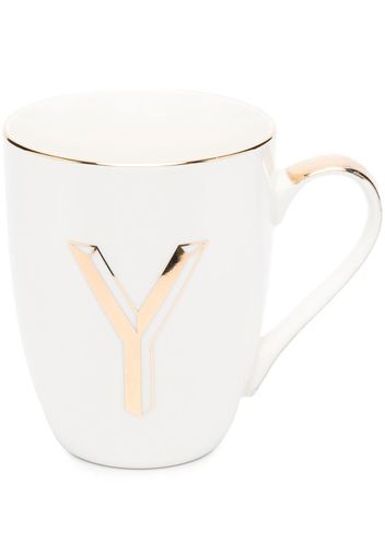 Bitossi Home Letter-Y porcelain mug - Bianco