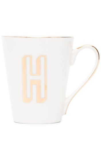 Bitossi Home Letter-H porcelain mug - Bianco