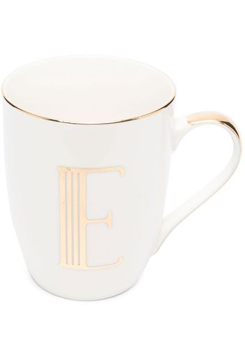 Bitossi Home Letter-E porcelain mug - Bianco