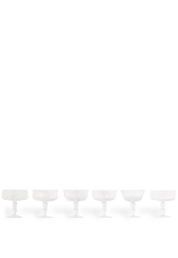 Bitossi Home Diseguale transparent-design goblets (set of 6) - CLEAR