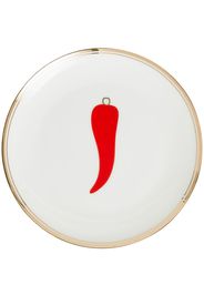 Bitossi Home chilli-pepper printed plates (set of 6) - Bianco