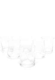 Bitossi Home mixed shape tumbler set-of-six - Bianco