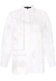 Biyan cut-out design blouse - Bianco