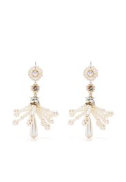 Biyan pearl-detail chandelier earrings - Toni neutri