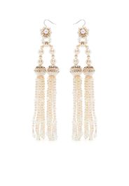 Biyan pearl-detail chandelier earrings - Toni neutri