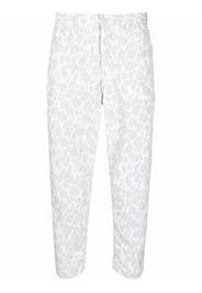 Black Comme Des Garçons cropped-leg trousers - Bianco