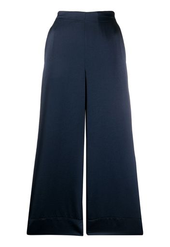 wide leg cropped trousers