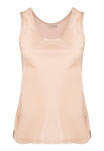 Blanca Vita Blusa smanicata - Toni neutri