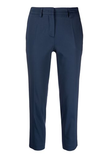 Blanca Vita cropped slim-cut trousers - Blu