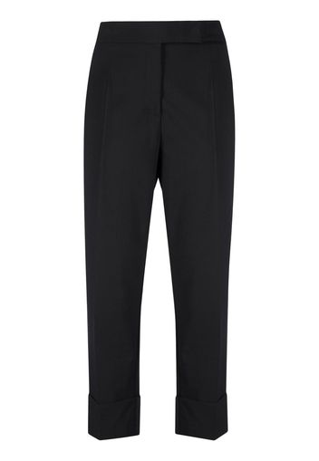 Blanca Vita pressed-crease four-pocket tailored trousers - Nero