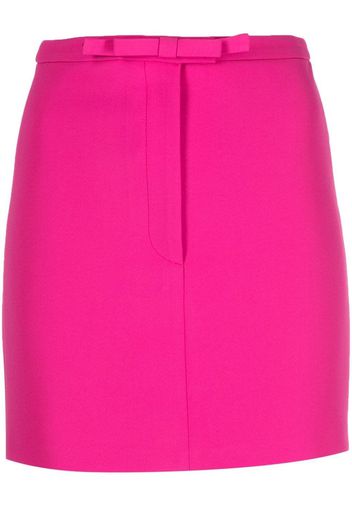 Blanca Vita front bow-detail mini skirt - Rosa